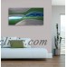 Green Abstract Modern Metal Wall Art Painting Accent Home Decor - Verde Stream   231691801136